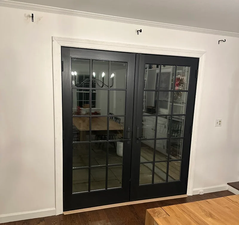 Andersen A Series Black Patio Door Installation New Canaan, CT